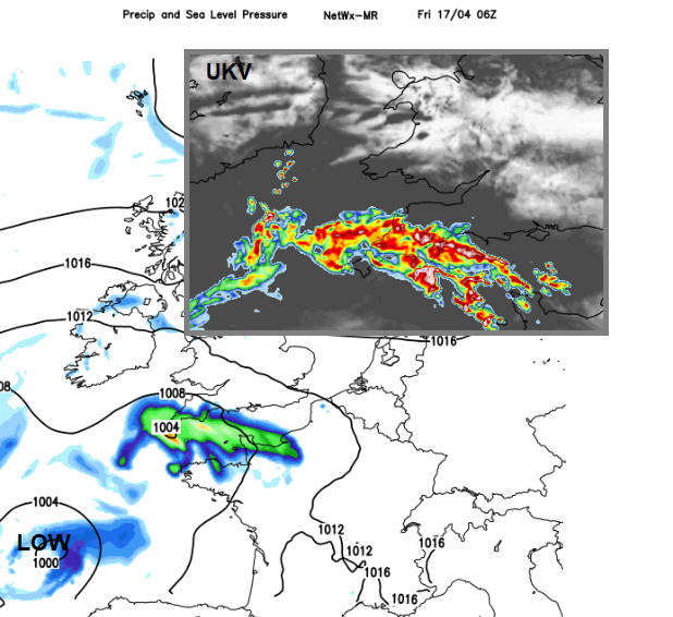 Heavy showers even thunderstorm risk for UK later this week