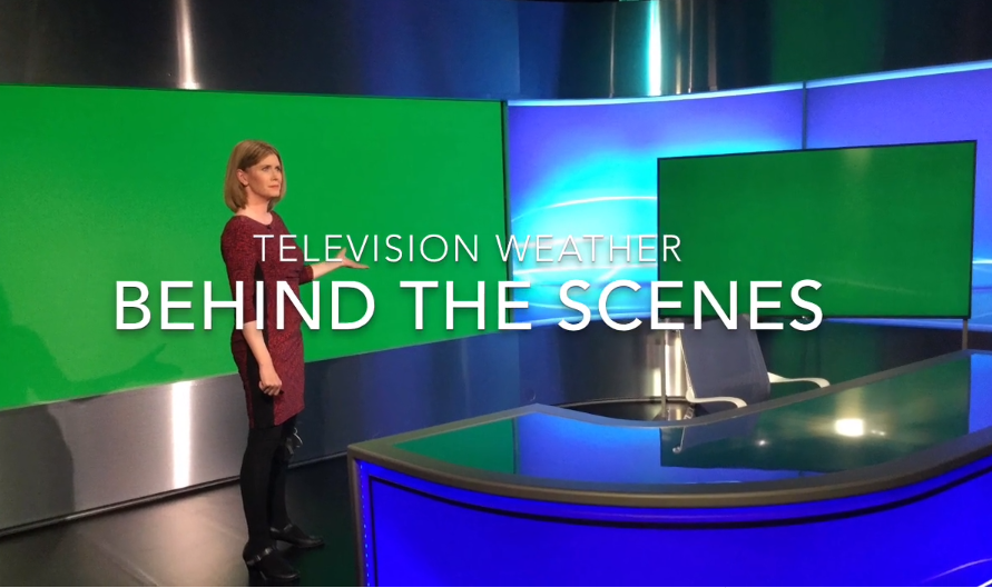 Behind the scenes weather broadcast with Jo Farrow