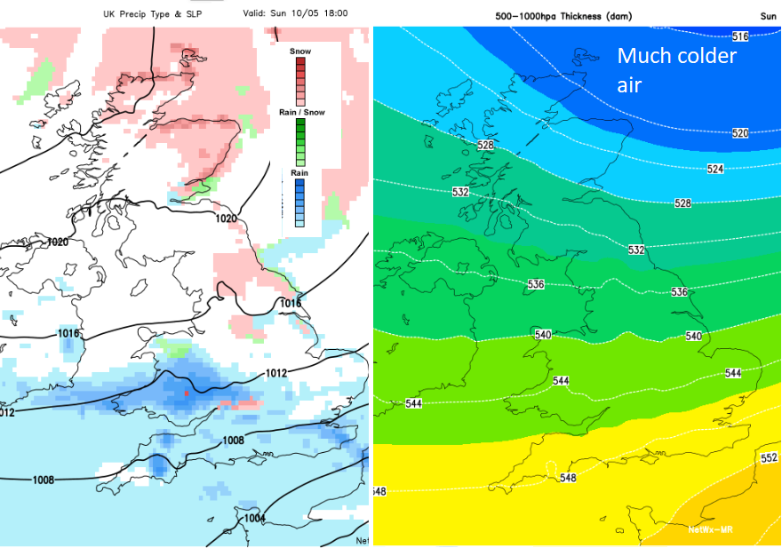 Cold by Sunday, into next week UK weather