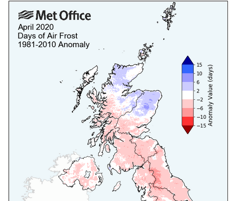 UK april frost