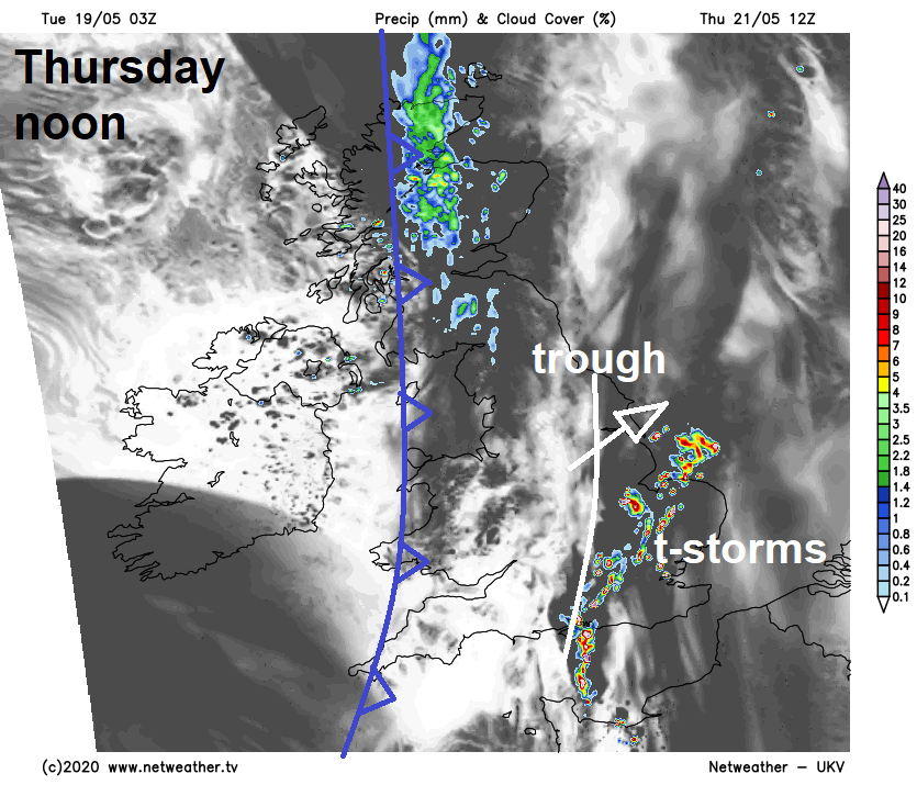 Storms developing on Thursday