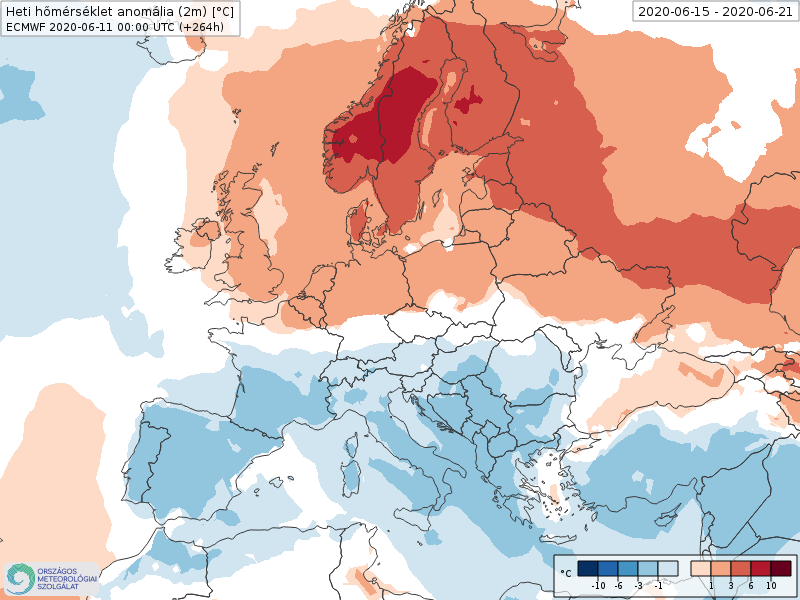 ECMWF weekly temperature anomalies