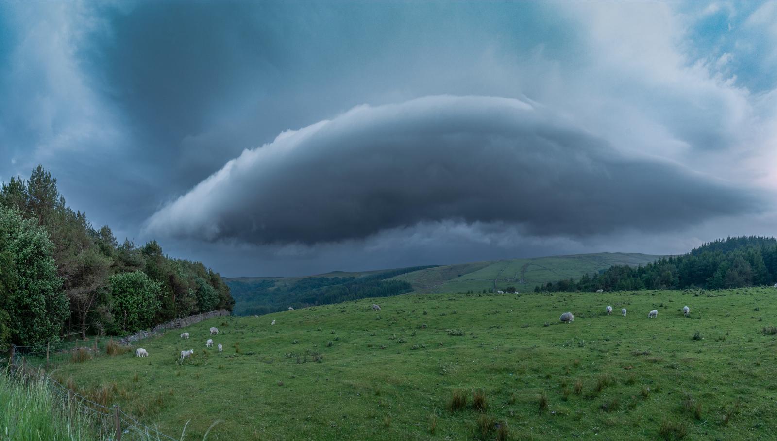 Graham Moore shelf cloud near Blackburn