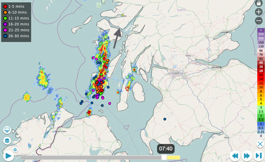 Netweather Radar - thunderstorms