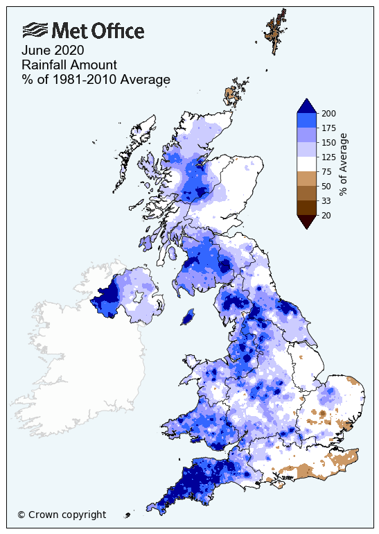 Uk June 2020 rainfall