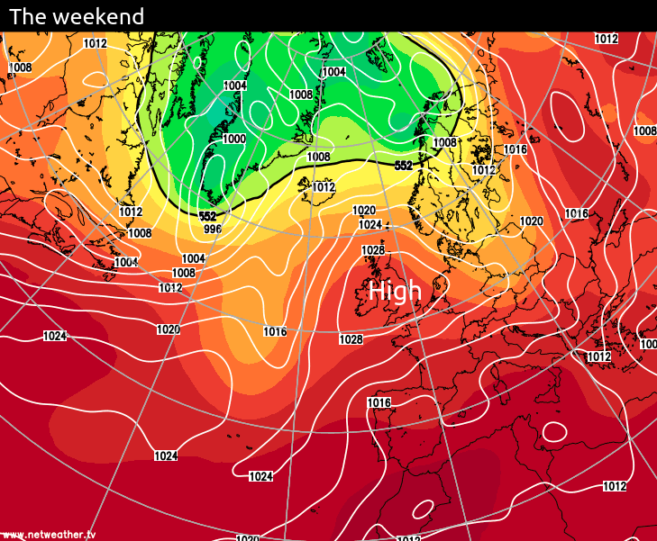 High pressure this weekend