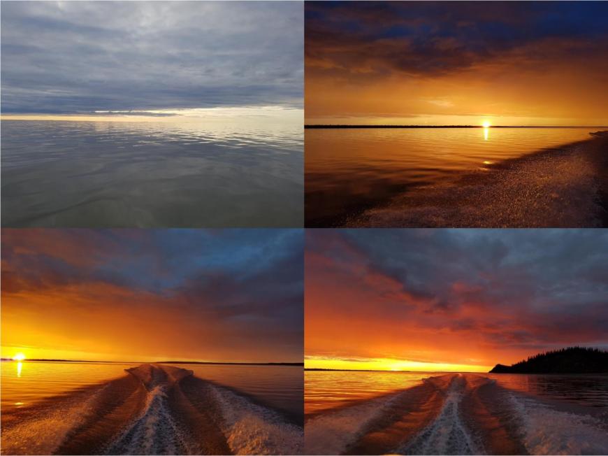 Sunset on the Mackenzie Delta