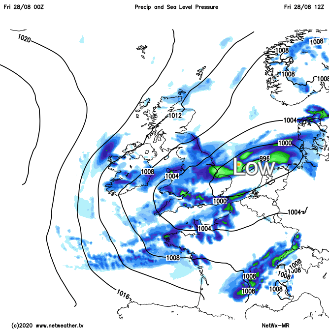 Low pressure nearby today