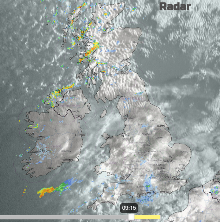 UK weather radar