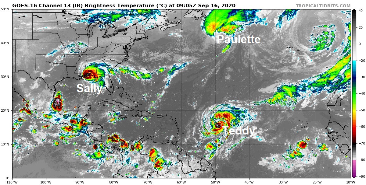 Three hurricanes & a medicane - stormy tropical Atlantic & Mediterranean