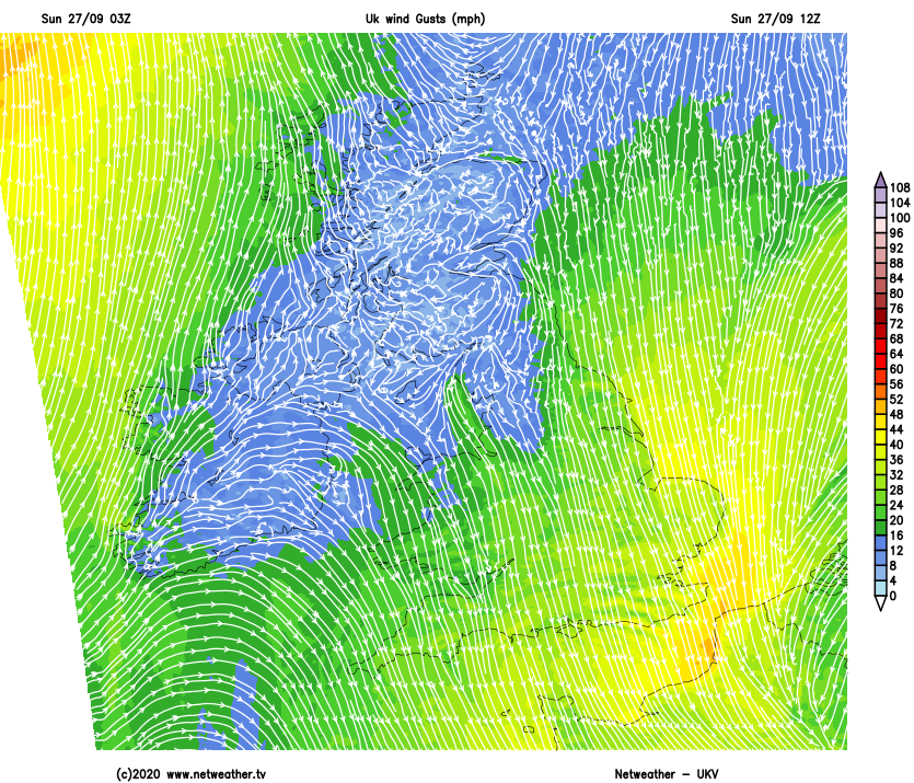 Still a nagging cold wind in the east and south today