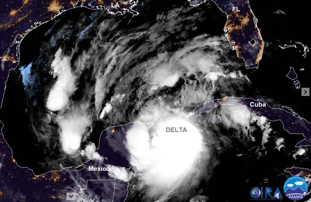 Hurricane DElta Mexico Yucatan
