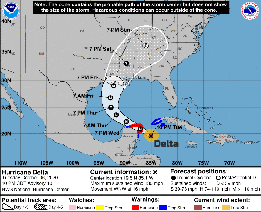 Hurricane Delta Cancun