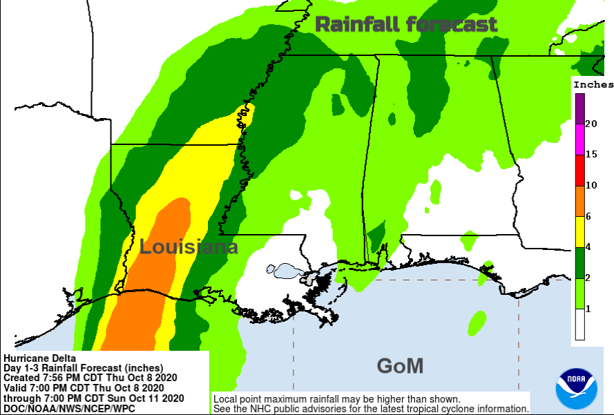 DElta rainfall