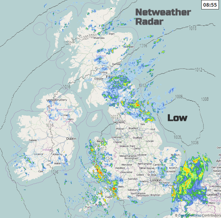 UK rain radar 