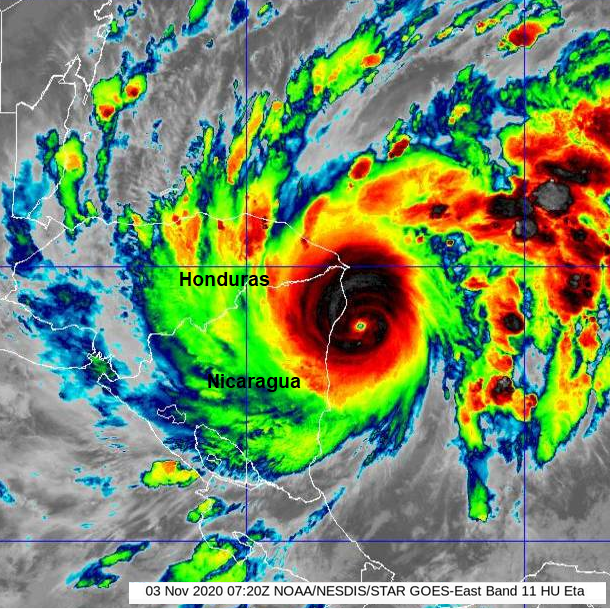 Hurricane Eta Nicaragua