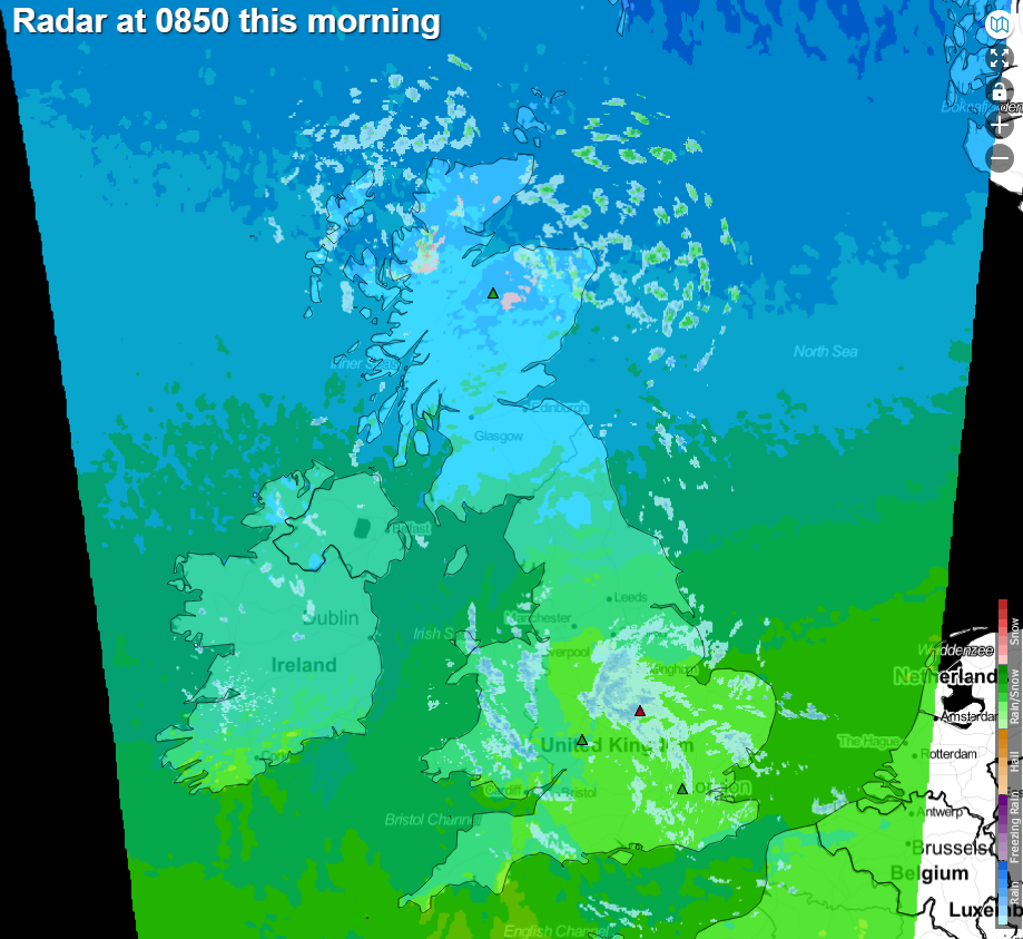 Radar at 0850 this morning