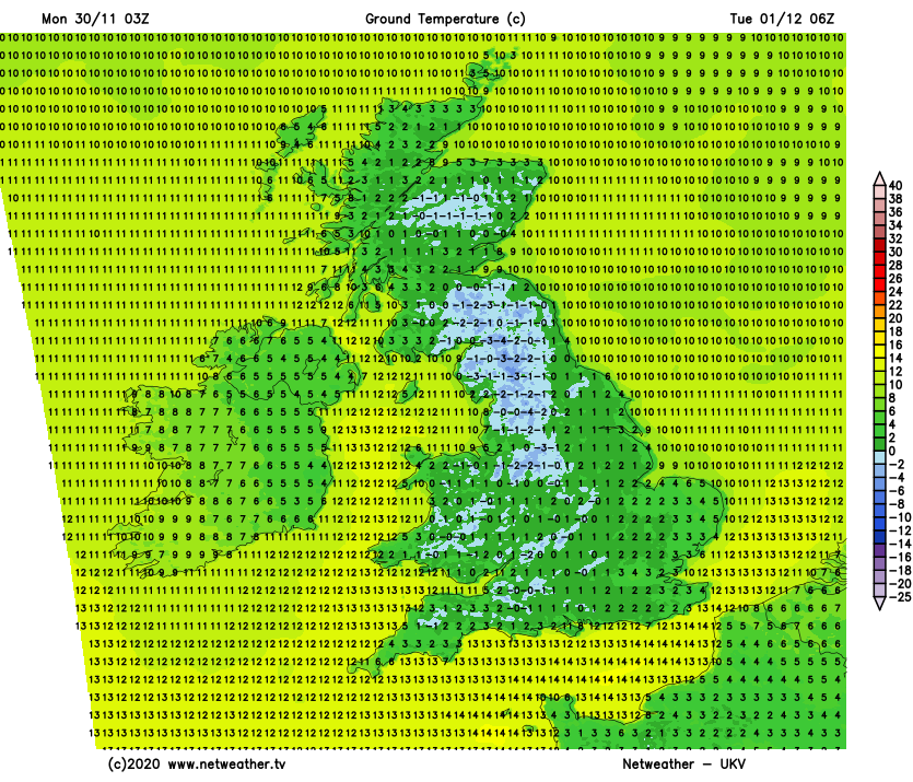 Frosty overnight tonight