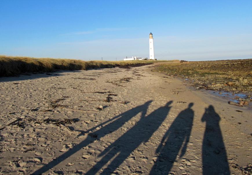 long shadows winter walk
