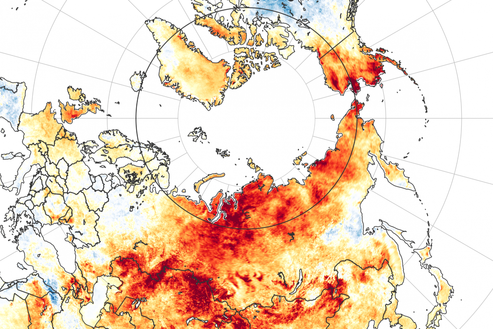 Eurasian Temperature Anomalies