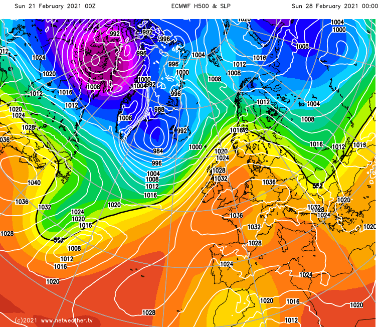 High pressure over the UK this weekend