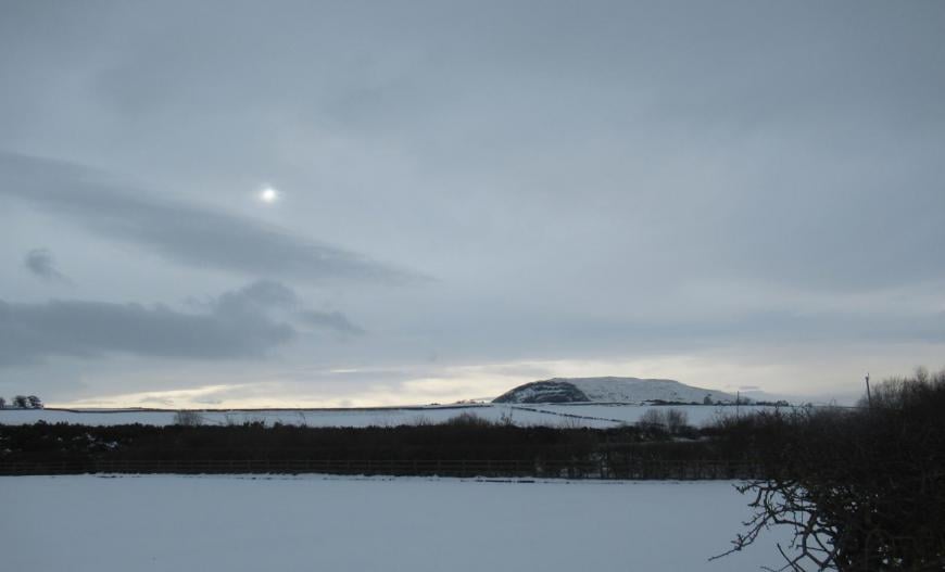 Altostratus milky sun