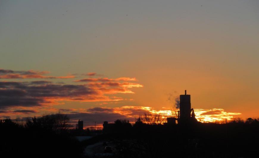 sunset clouds sunrise