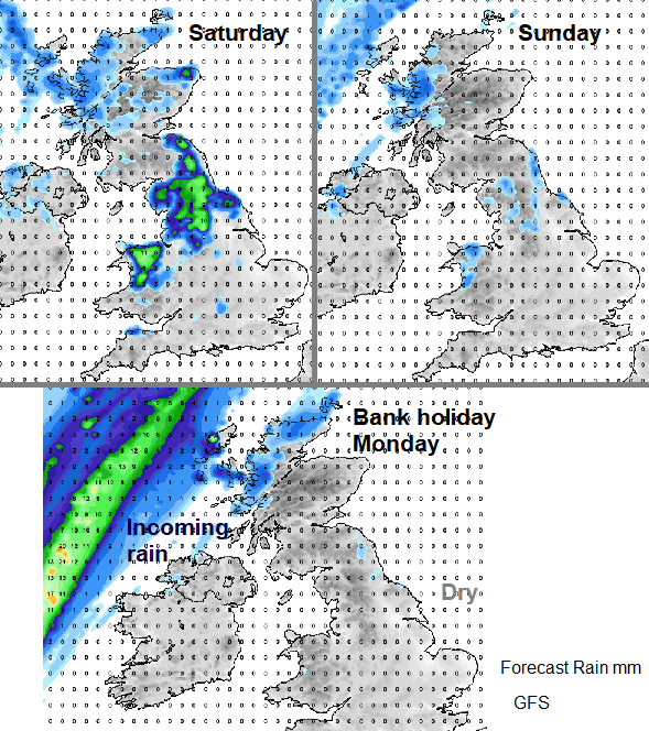 The weather this weekend