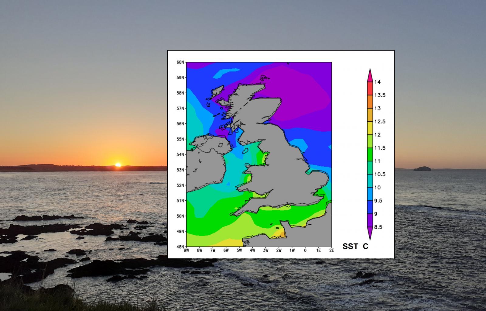 SST Sea Surface temps UK