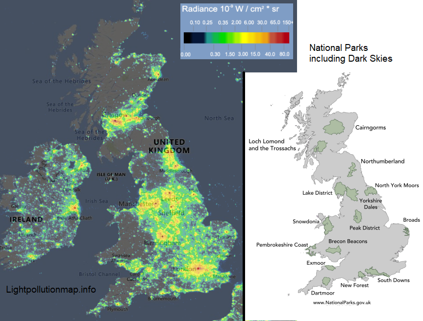 Light pollution UK Dark Skies