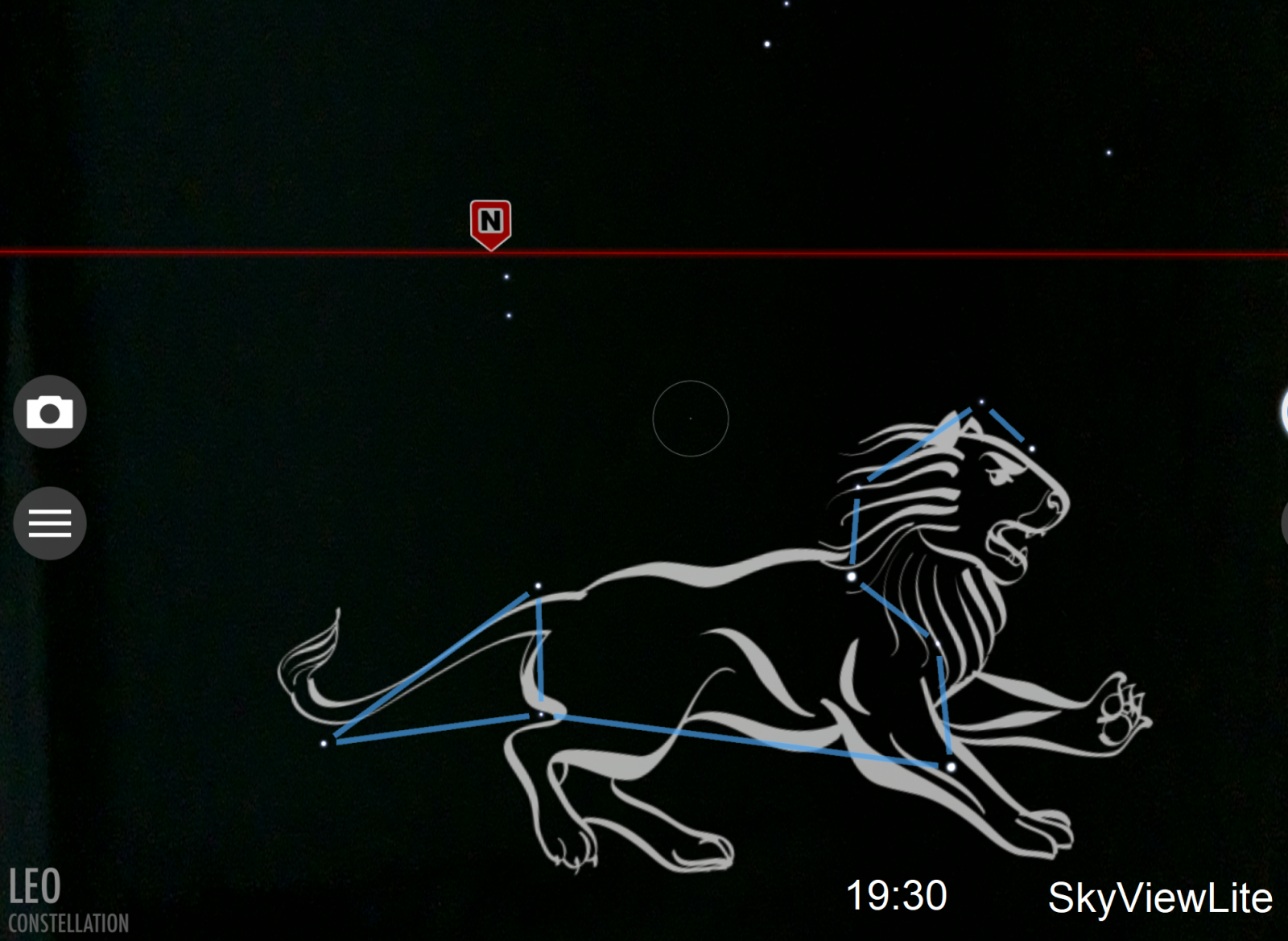 constellation of Leo Leonids SkyViewLite