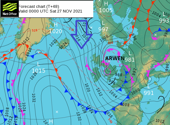 storm arwen where and when