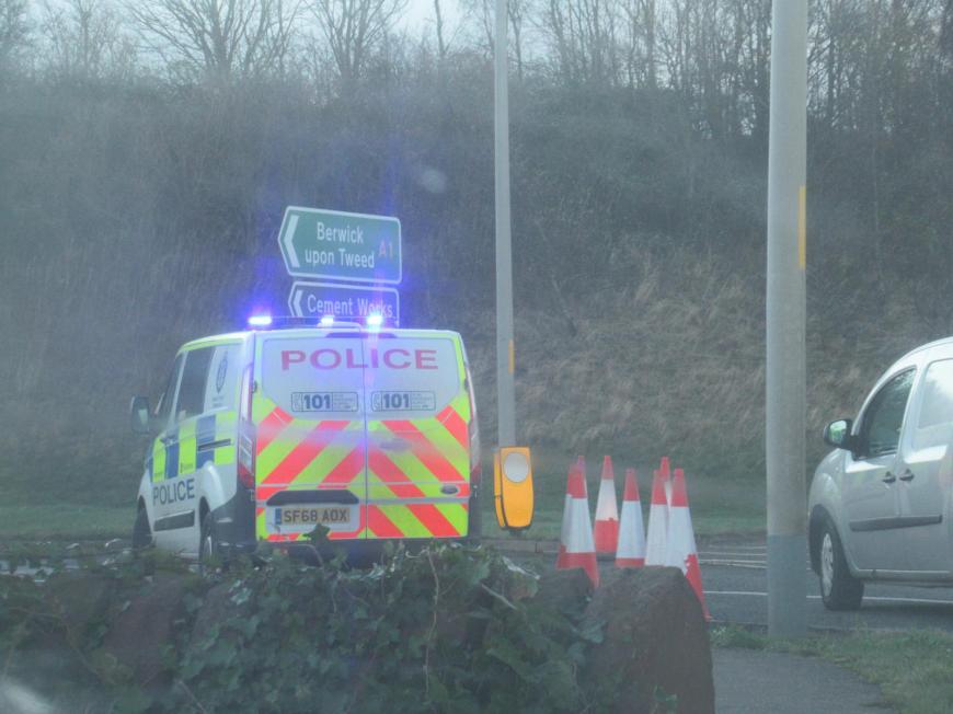 A1 closed SCotland