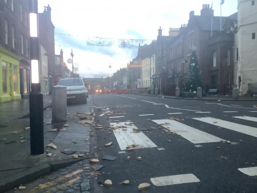 Christmas lights down