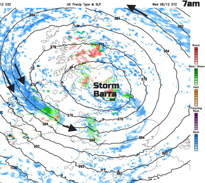 Storm Barra wednesday Ireland