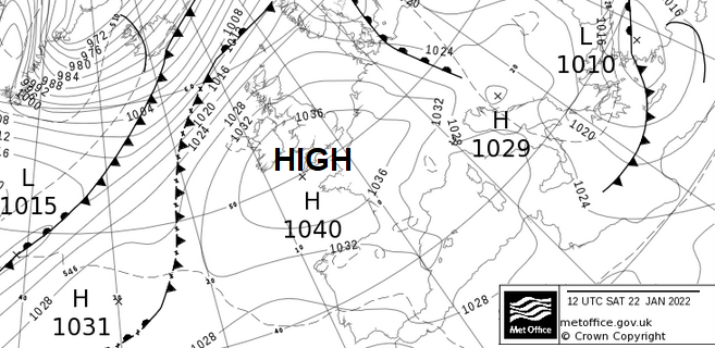 Chilly Thursday as high pressure sticks around for the Weekend