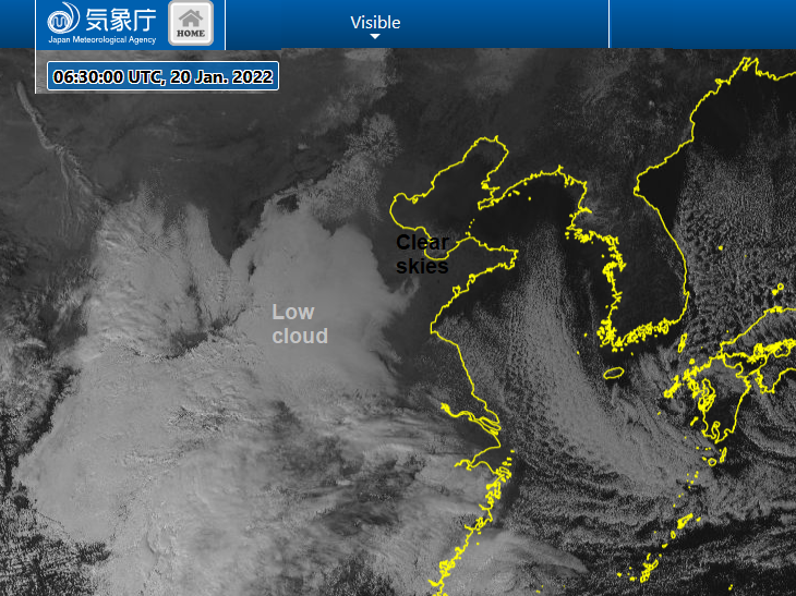 China cloud cover
