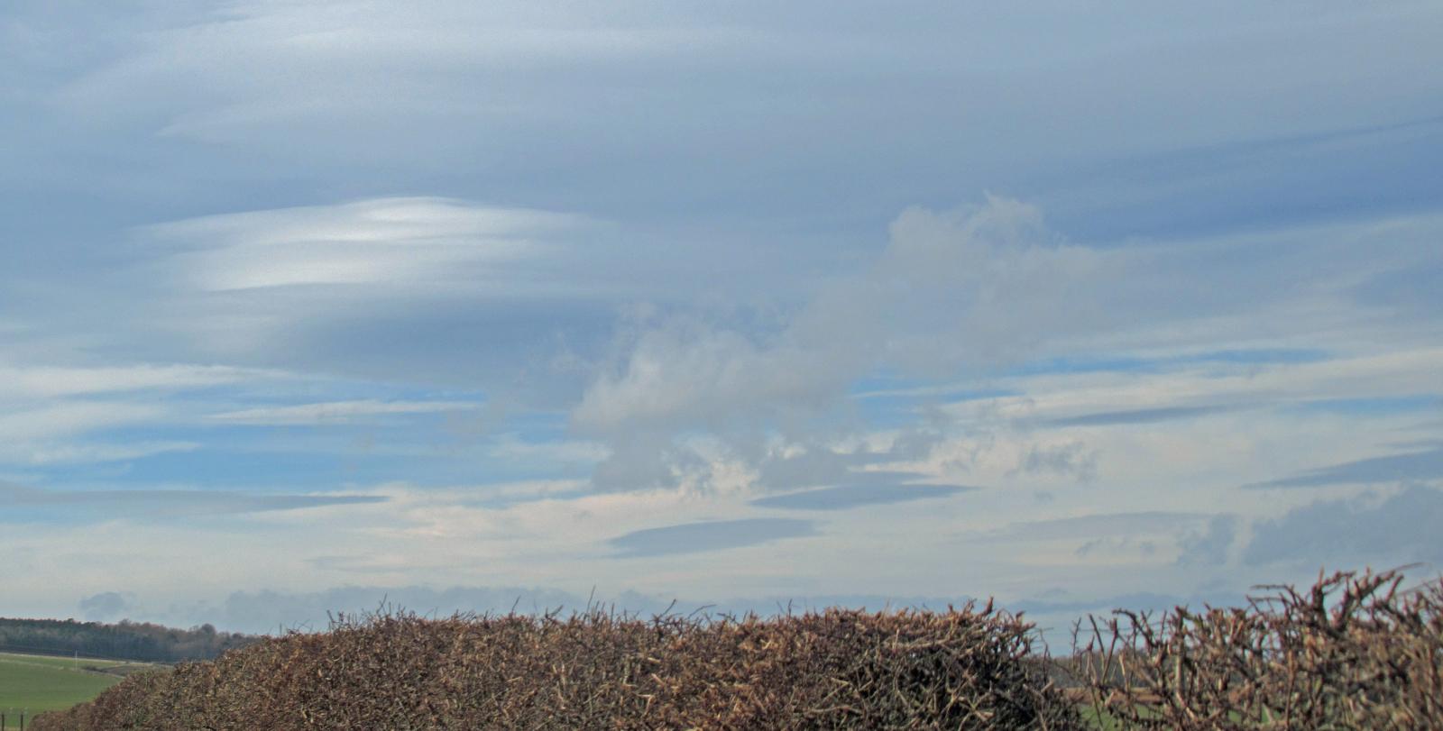 Lenticular clouds UK
