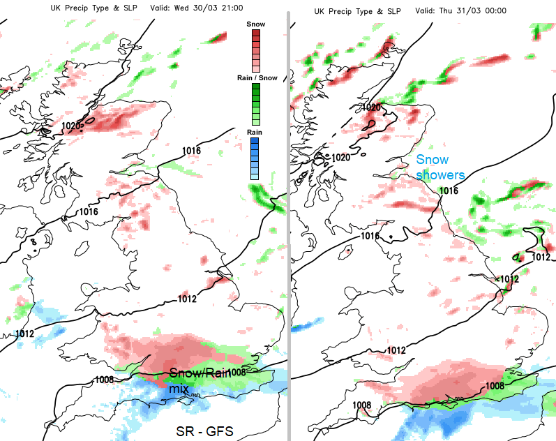 GFS UK snow
