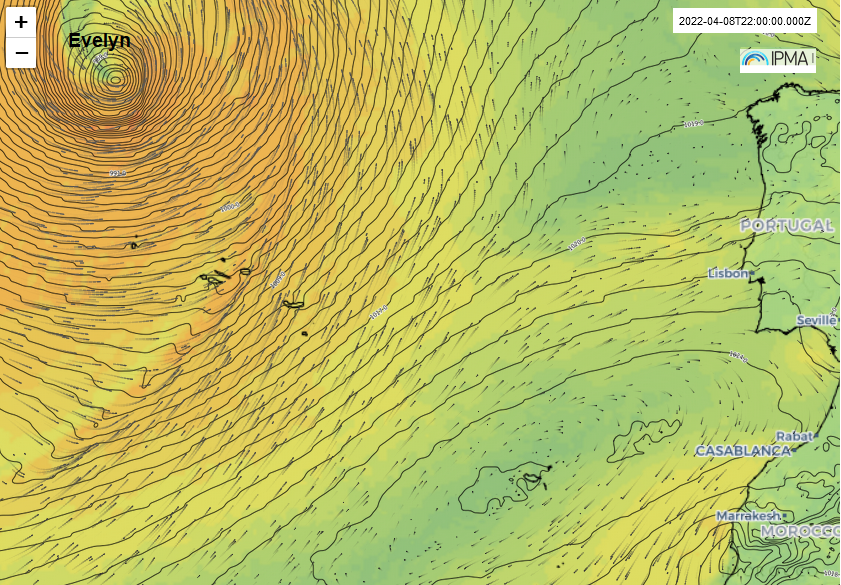 IPMA storm Evelyn