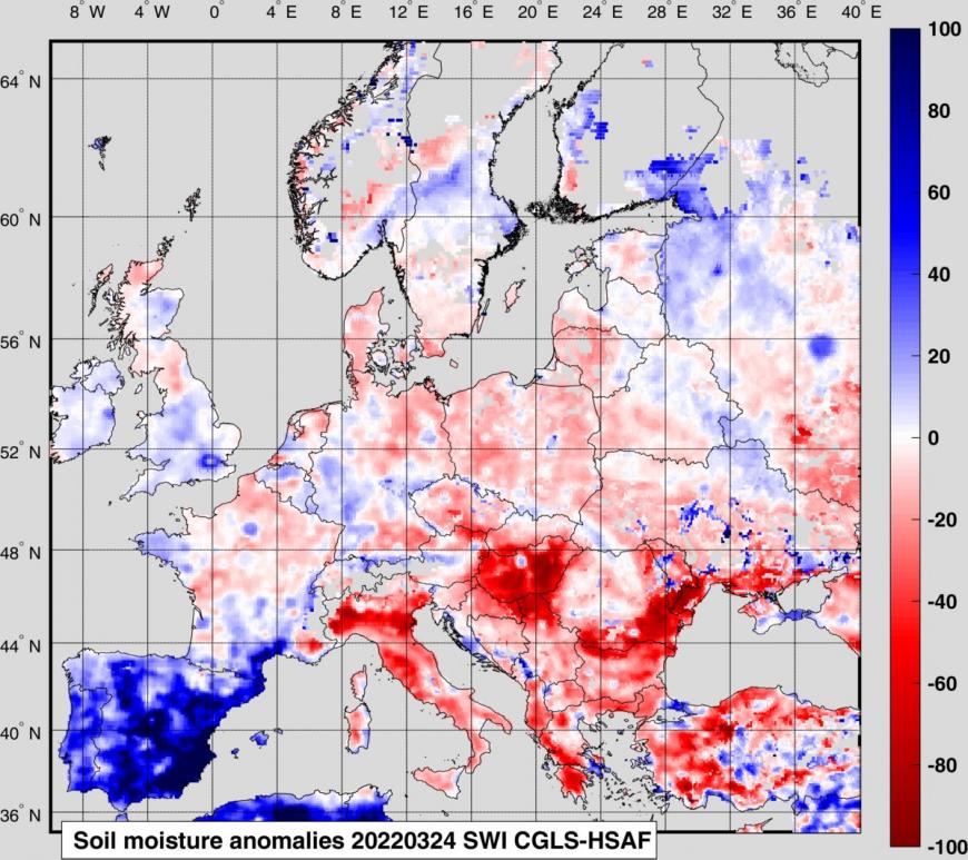 Drought Europe soil 