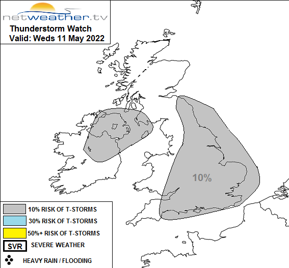 UK weather thudnerstorm risk