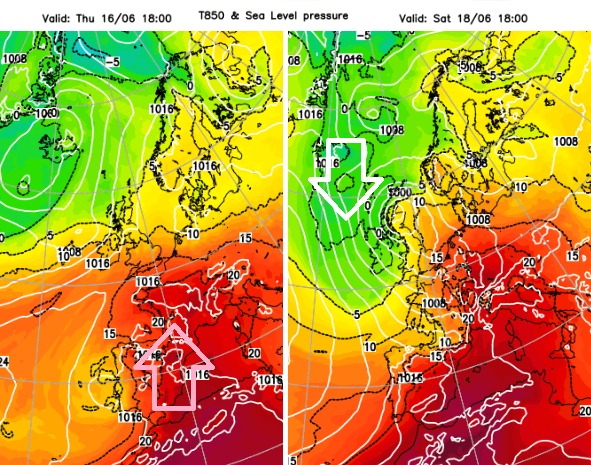 UK Heatwave high temperatures JUne 