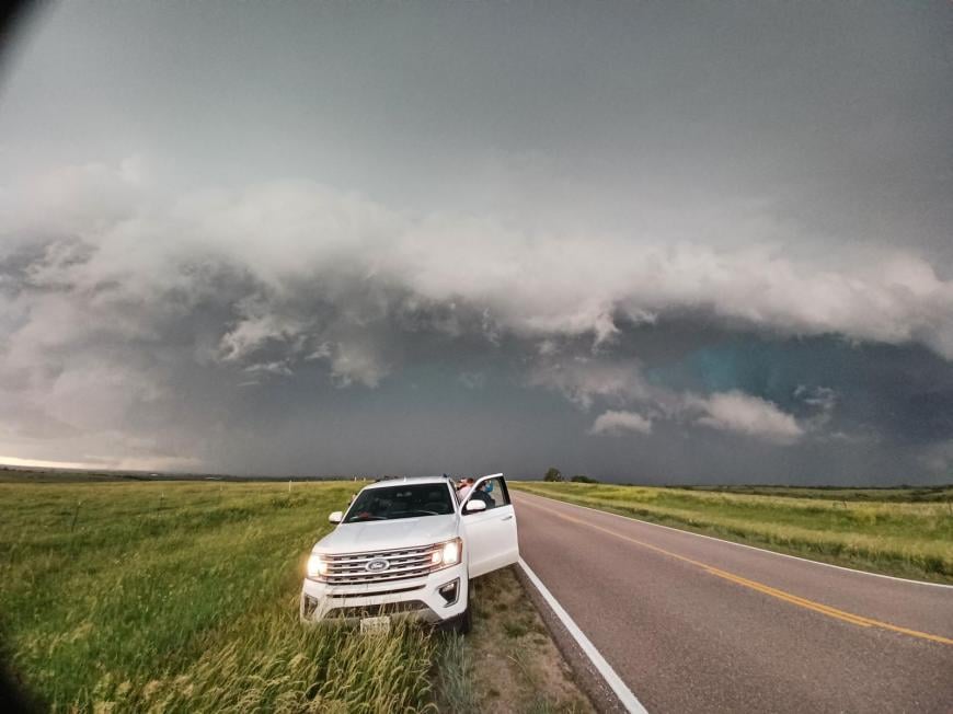 A supercell storm
