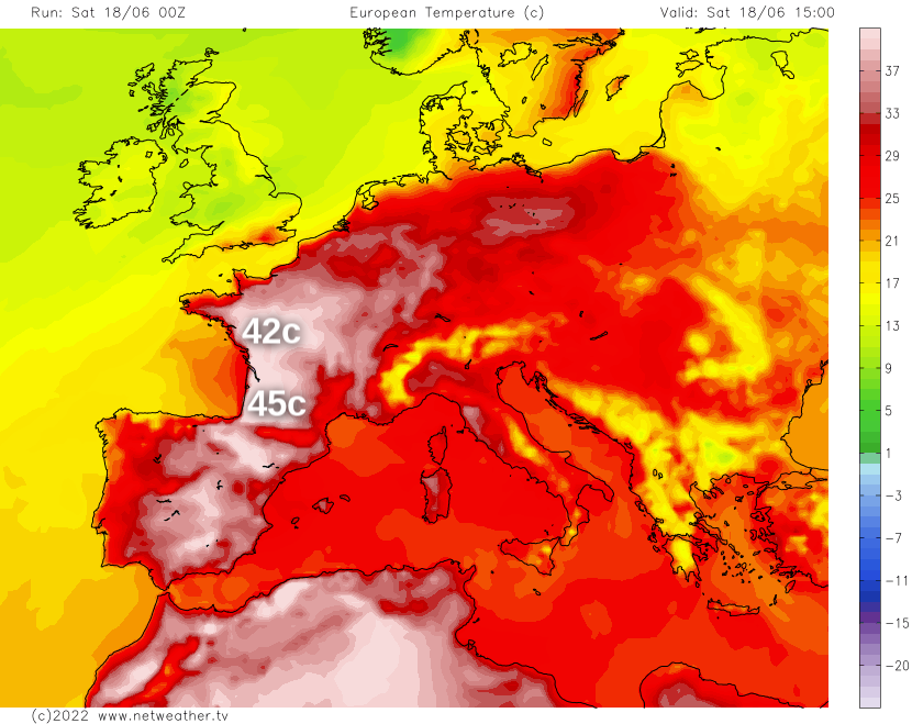 As the UK says goodbye to the heat France is sweltering with ...