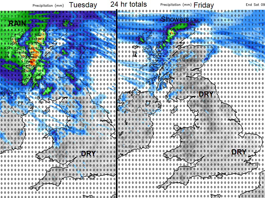 UK rain weather