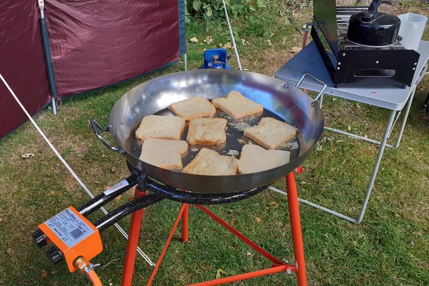 Guide camp Scout camp Eggy bread