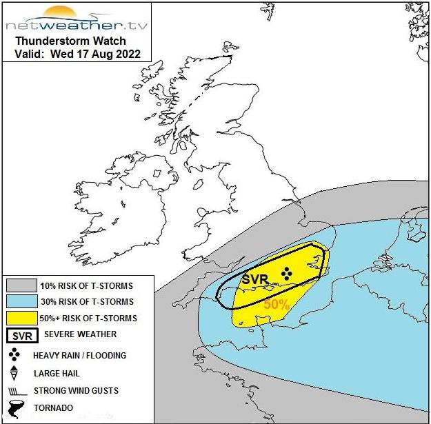 Severe storms possible today