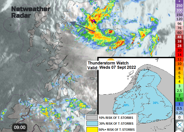 Convective forecast Thunderstorms