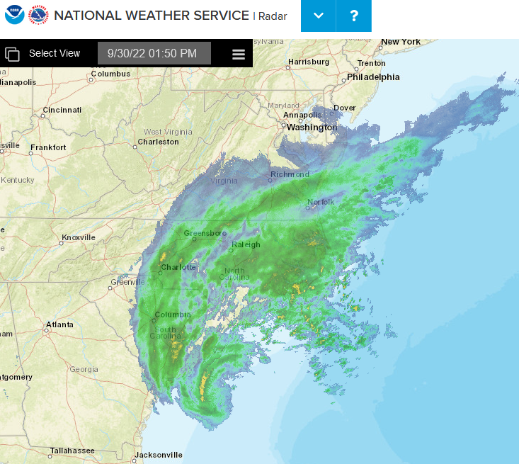 Hurricane Ian radar NWS